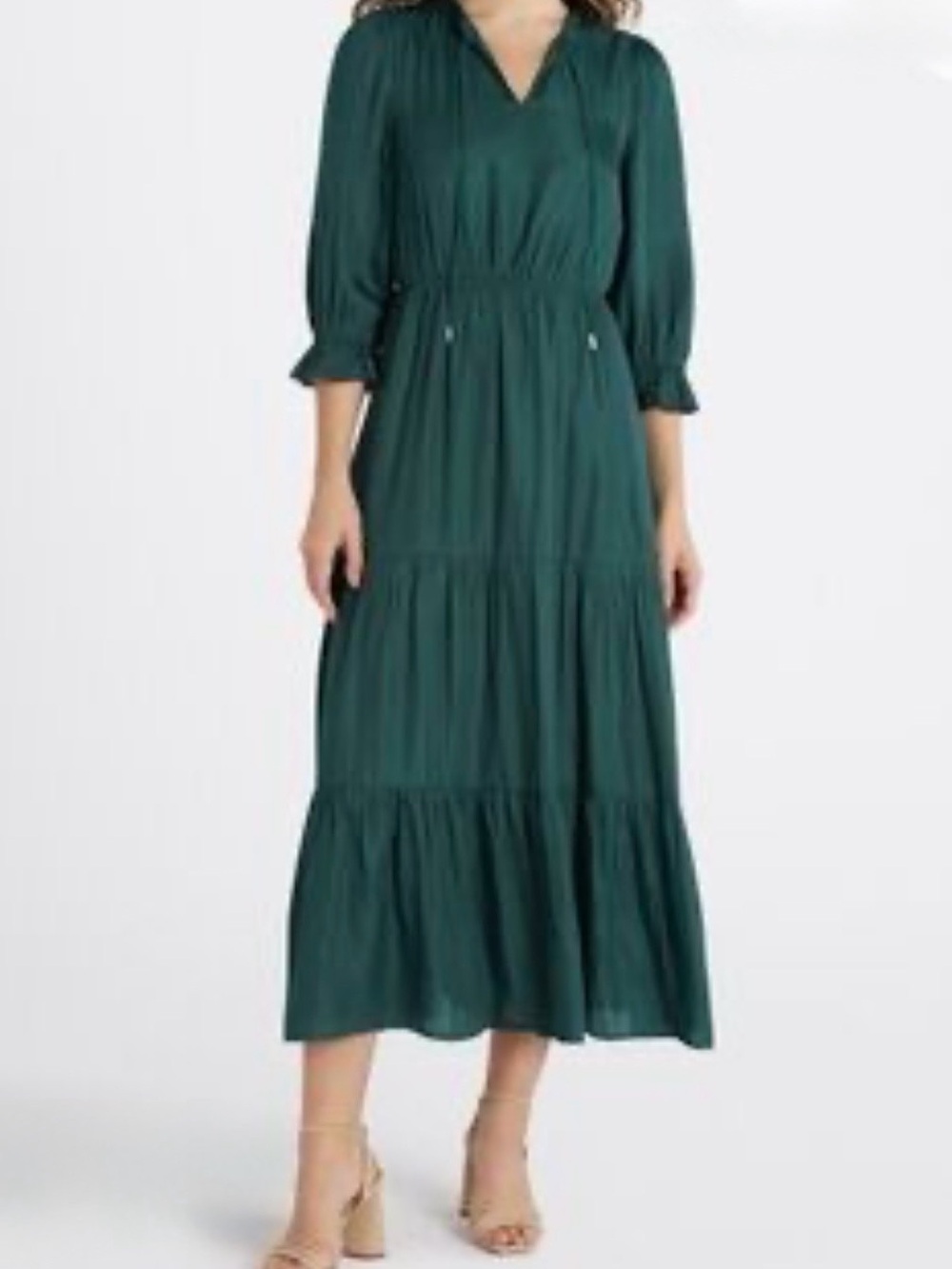 Skies Are Blue Tiered Ruffle Maxi Dress